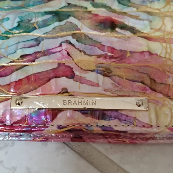 🧡💛 BRAHMIN ENTICE OMBRE Duxbury Satchel & Ady Wallet 💛🧡 - Picture 4 of 13